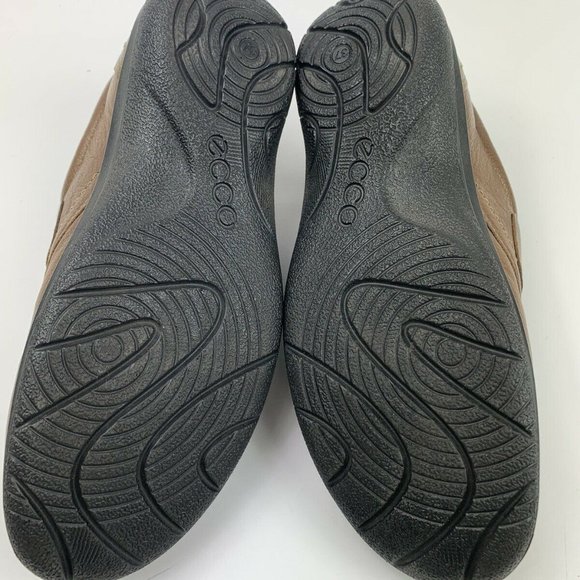 ECCO Clay Brown Leather Monk Strap Loafers Women's 37 EU 6 US Button Loafer - Picture 9 of 9